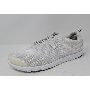 Propet TravelActiv White Mesh Walking Shoes Womens 10 Wide D Sneakers VERY NICE!